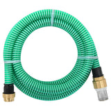 Vidaxl -Saugschlauch mit Messingkupplungen 1.1 '' 25 m PVC Grün