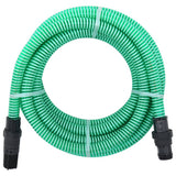 Vidaxl -Saugschlauch mit PVC -Kopplungen 1.1 '' 7 m PVC Grün