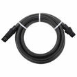 Vidaxl -Saugschlauch mit PVC -Kupplungen 1,1 '' 10 m PVC Schwarz