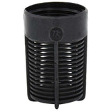Vidaxl -Saugschlauch mit PVC -Kupplungen 1,1 '' 10 m PVC Schwarz