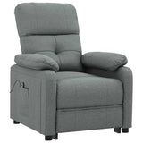Vidaxl fauteuil elektrisch verstelbaar stof donkergrijs