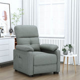 Vidaxl fauteuil elektrisch verstelbaar stof donkergrijs