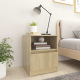 Vidaxl nachtkastjes 2 st 40x40x50 cm bewerkt hout sonoma eikenkleurig