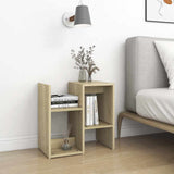 Vidaxl nachtkastje 50x30x51,5 cm bewerkt hout sonoma eikenkleurig