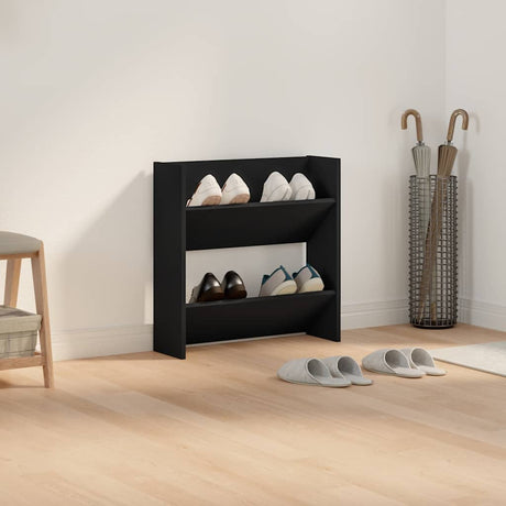 Vidaxl Wandschuhschrank 60x18x60 cm propertiertes Holzschwarz
