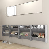 Vidaxl Wandschuhschränke 4 Stcs 60x18x60 cm verarbeiteter Holzbetonpreis