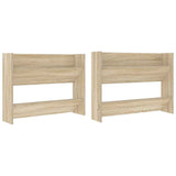 Vidaxl wandschoenenkasten 2 st 80x18x60 cm spaanplaat sonoma eiken