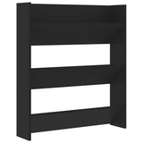 Vidaxl Wandschuhschrank 80x18x90 cm propertiertes Holzschwarz