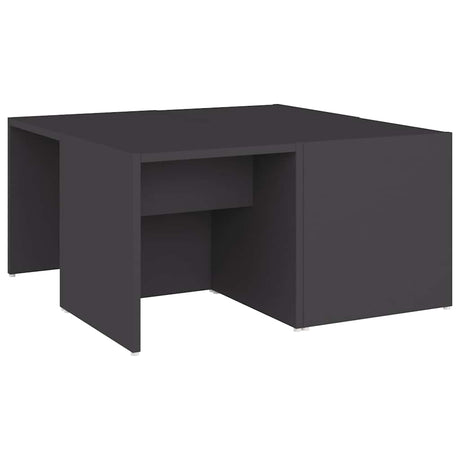 Vidaxl salontafels 4 st 33x33x33 cm bewerkt hout grijs