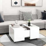 Vidaxl salontafel 60x60x38 cm bewerkt hout wit