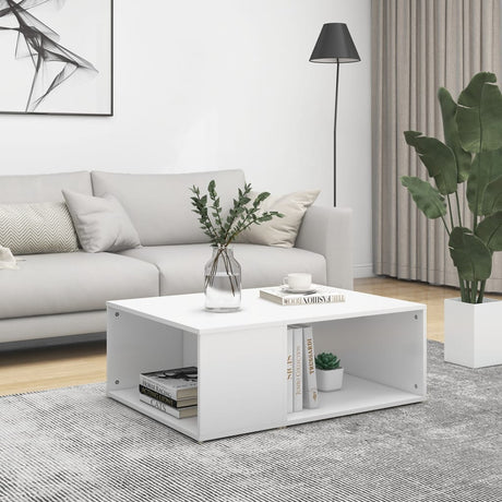 Vidaxl salontafel 90x67x33 cm bewerkt hout wit