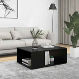 Vidaxl salontafel 90x67x33 cm bewerkt hout zwart