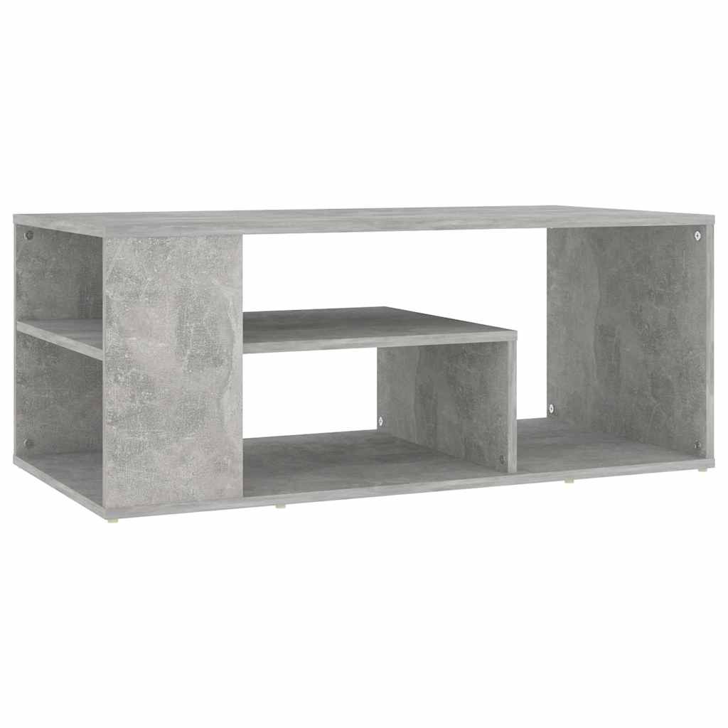 Vidaxl salontafel 100x50x40 cm bewerkt hout betongrijs