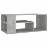 Vidaxl salontafel 100x50x40 cm bewerkt hout betongrijs