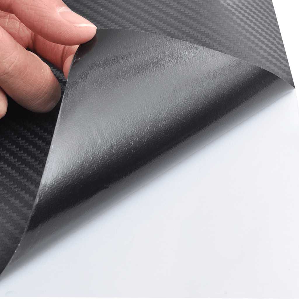 Vidaxx 2 Stück Autofolie 3D 100x150 cm + 50x150 cm schwarz