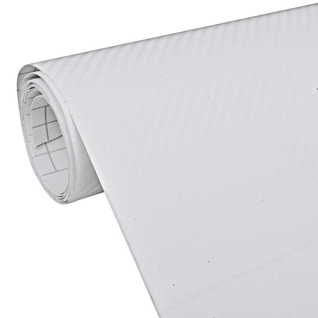 Vidaxx 2 Stück Autofolie 3D 100x150 cm + 50x150 cm weiß