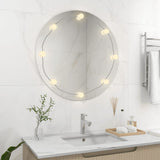 Vidaxl Wandspiegel ohne Liste der LED -Lampen um Glas