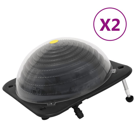 VidaXL Solarheizung für Schwimmbad 2 Stück 75x75x36 cm HDPE Aluminium
