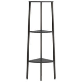 Vidaxl hoekkastje met 3 schappen 45,5x31,5x120 cm zwart