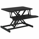 Vidaxl bureau verstelbaar 60x40x(13-41,5) cm staal en bewerkt hout