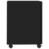 Vidaxl ladeblok verrijdbaar 30x45x59 cm staal zwart