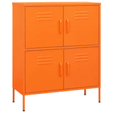 Vidaxl opbergkast 80x35x101,5 cm staal oranje
