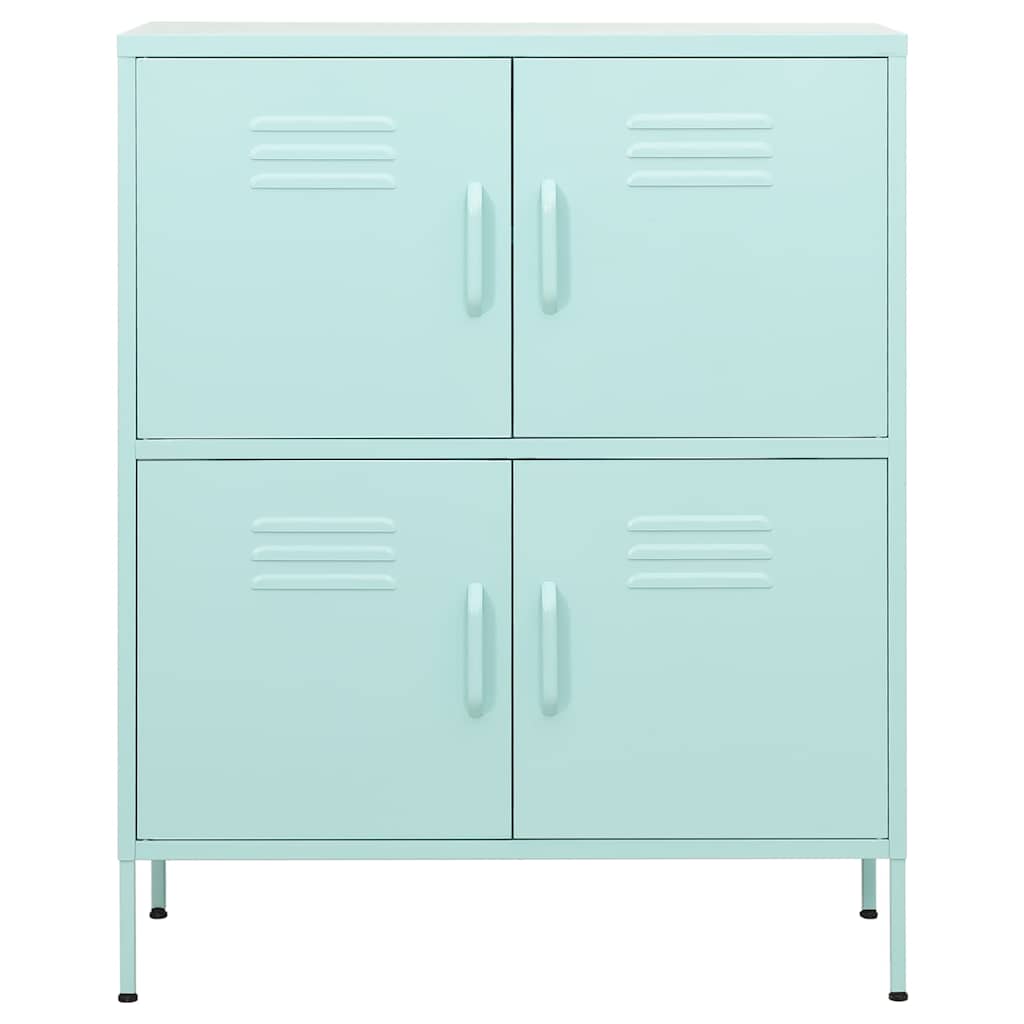 Vidaxl opbergkast 80x35x101,5 cm staal mint
