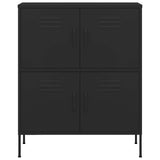 Vidaxl opbergkast 80x35x101,5 cm staal zwart