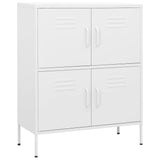 Vidaxl opbergkast 80x35x101,5 cm staal wit