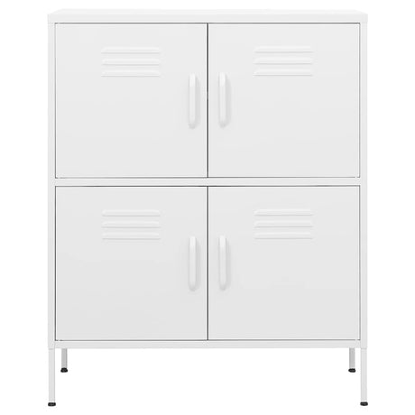 Vidaxl opbergkast 80x35x101,5 cm staal wit