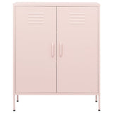Vidaxl opbergkast 80x35x101,5 cm staal roze