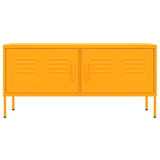 Vidaxl tv-meubel 105x35x50 cm staal mosterdgeel