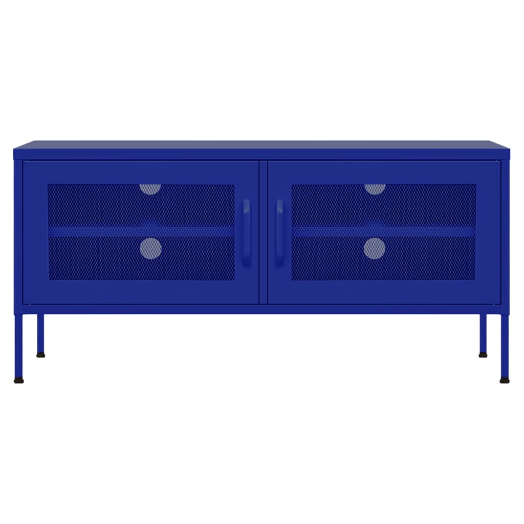 Vidaxl tv-meubel 105x35x50 cm staal marineblauw