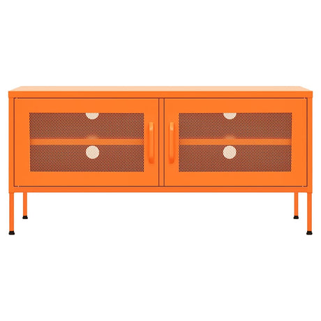 Vidaxl tv-meubel 105x35x50 cm staal oranje
