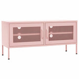 Vidaxl tv-meubel 105x35x50 cm staal roze