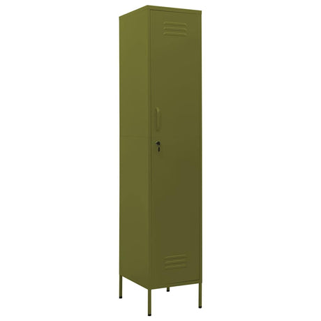 Vidaxl lockerkast 35x46x180 cm staal olijfgroen