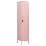 Vidaxl lockerkast 35x46x180 cm staal roze