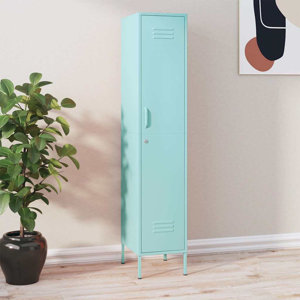 Vidaxl lockerkast 35x46x180 cm staal mint