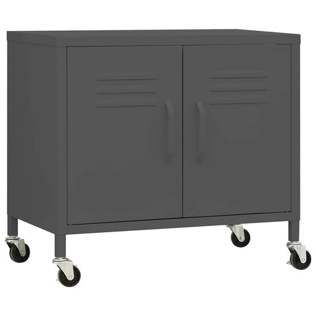 Vidaxl opbergkast 60x35x56 cm staal antracietkleurig