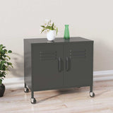 Vidaxl opbergkast 60x35x56 cm staal antracietkleurig