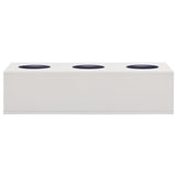 Vidaxl Office Flower Box 90x40x23 cm Stahl hellgrau