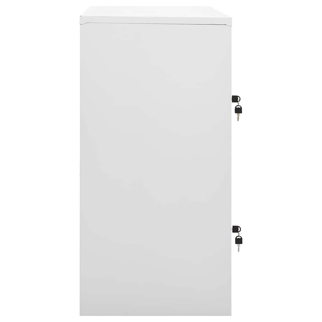 Vidaxl lockerkast 90x45x92,5 cm staal lichtgrijs