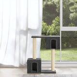 Vidaxl -Katzenmöbel mit Sisal -Kratzerpfosten 60 cm dunkelgrau