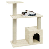 Vidaxl -Katzenkratzerpfosten mit Sisal -Kratzerpfosten 70 cm Creme -Colored