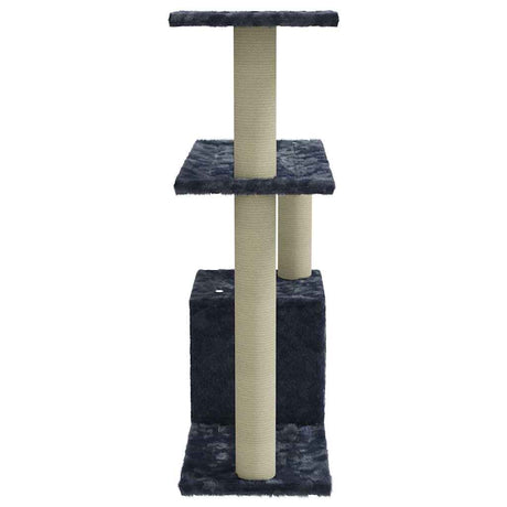 Vidaxl -Katzenmöbel mit Sisal -Kratzerpfosten 70 cm dunkelgrau