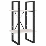 Vidaxl boekenkast met 2 schappen 40x30x70 cm massief grenenhout wit