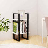 Vidaxl boekenkast met 2 schappen 40x30x70 cm massief grenenhout wit