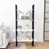 Vidaxl boekenkast met 4 schappen 80x30x140 cm spaanplaat wit