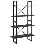 Vidaxl boekenkast met 4 schappen 80x30x140 cm bewerkt hout grijs