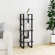 Vidaxl boekenkast met 3 schappen 40x30x105 cm massief grenenhout grijs